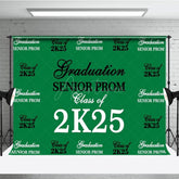 Aperturee - Aperturee Retro Green Step And Repeat Congrats Grad Backdrop